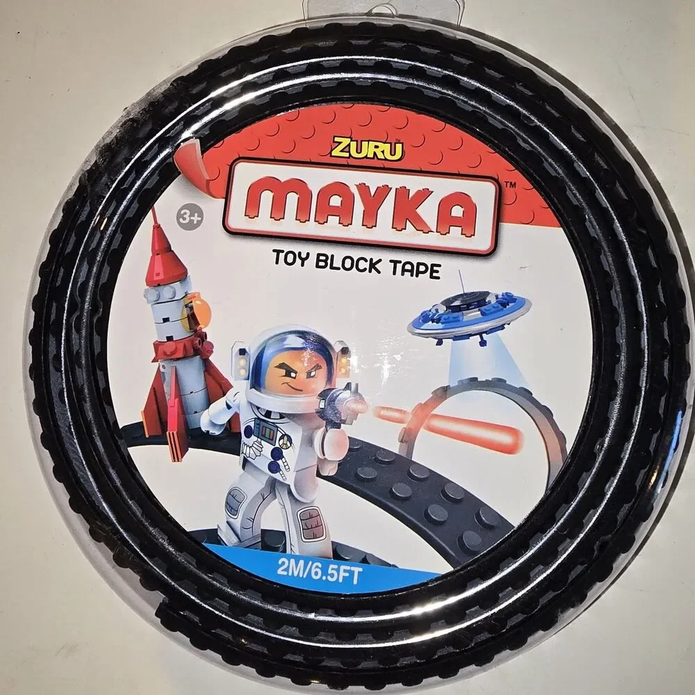 Zuru Mayka Toy Block Tape 6.5 Feet, 4 Pack New for Brick Building